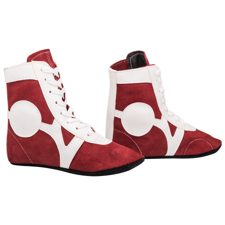Купить Обувь для самбо RS001/2, замша, красный Rusco в Сертолове 