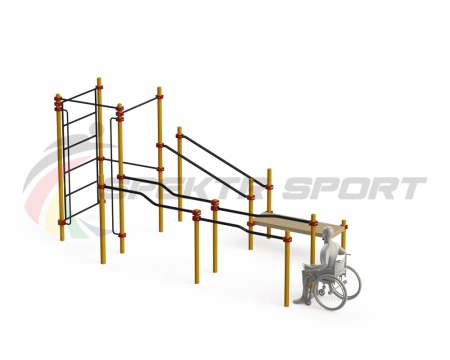 Купить Спортивный комплекс для инвалидов-колясочников WRK-D16_76mm в Сертолове 